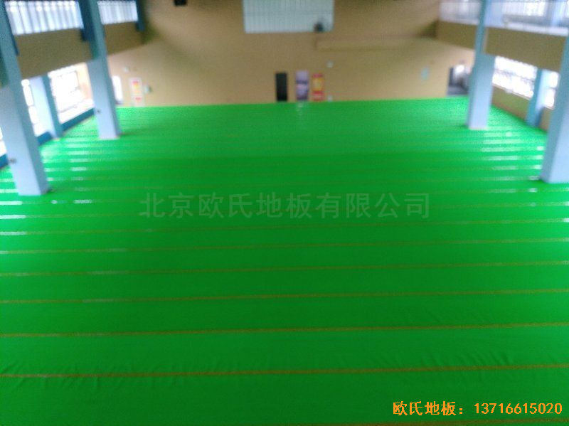 安徽合肥第十一中學運動地板施工案例