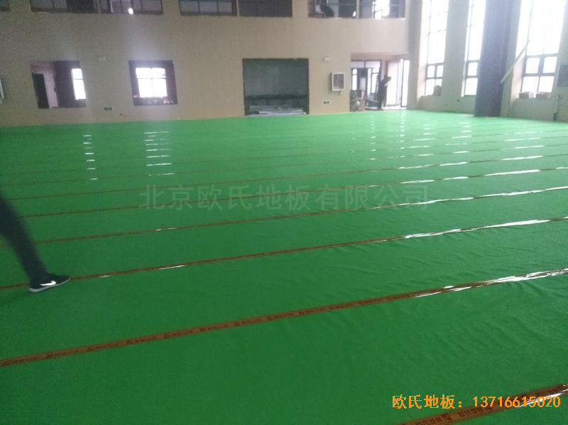 河南新密市體育發(fā)展中心運(yùn)動(dòng)木地板安裝案例
