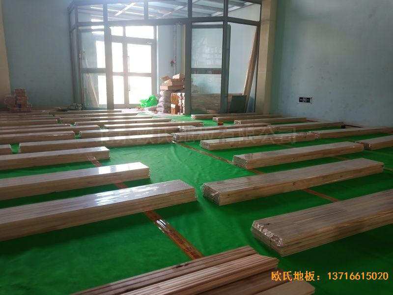 青海西寧市城西區(qū)新寧路18號(hào)中國(guó)科學(xué)院體育地板施工案例