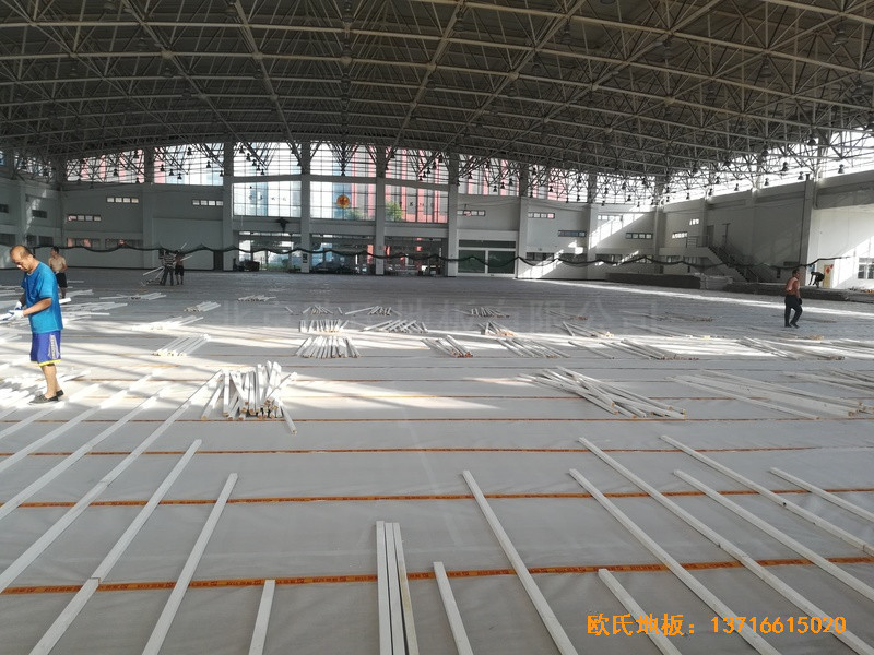 武漢體育學(xué)院運動地板安裝案例1