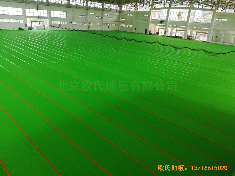 武漢體育學(xué)院運動地板安裝案例2