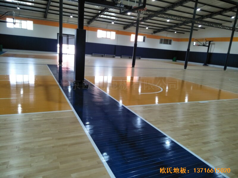 北京game on籃球館運(yùn)動(dòng)木地板安裝案例4