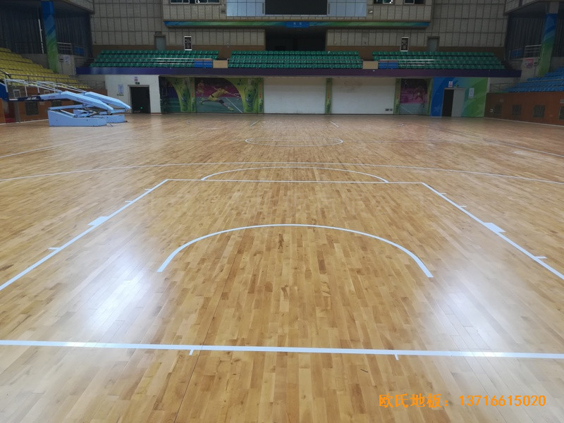 贛州體育館運(yùn)動(dòng)地板施工案例2