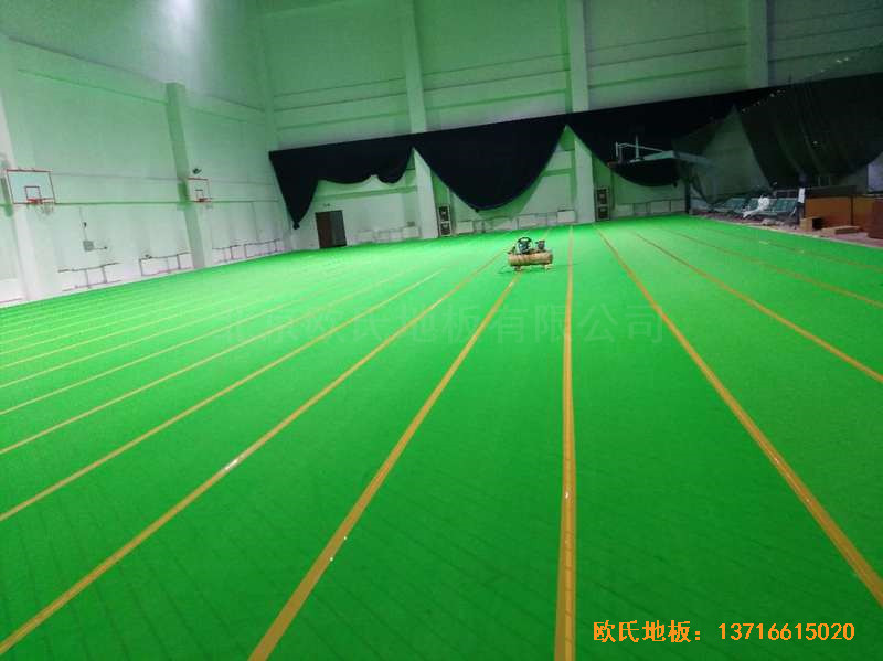 北京房山區(qū)燕山體育館運動地板鋪裝案例3