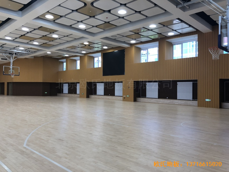 北京昌平新東方體育館運動地板鋪裝案例3
