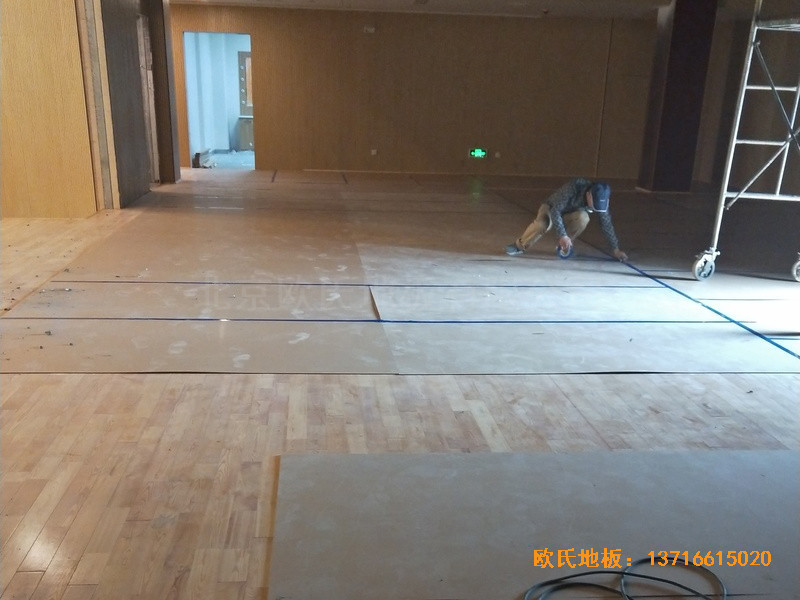 徐州匯鄰灣舞臺運動地板安裝案例2