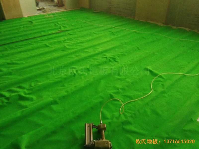 臨沂飛天舞蹈學校體育地板鋪裝案例2