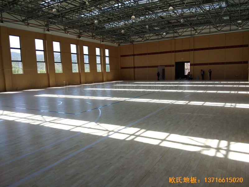 浙江德清縣三合體藝館運(yùn)動木地板安裝案例4