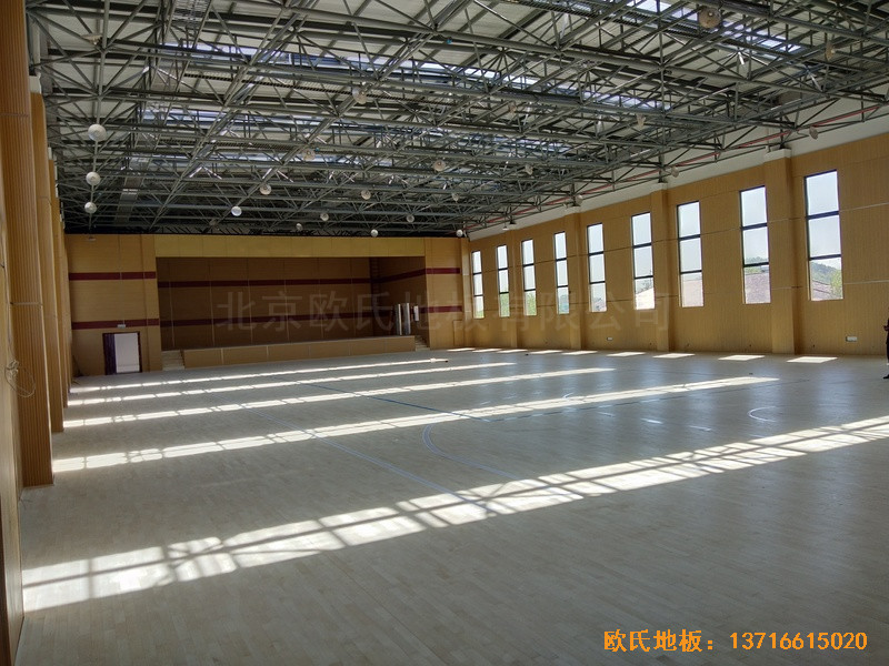 浙江德清縣三合體藝館運(yùn)動木地板安裝案例5