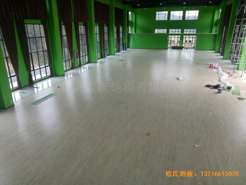 湖北隨州運(yùn)動(dòng)館體育地板鋪設(shè)案例5