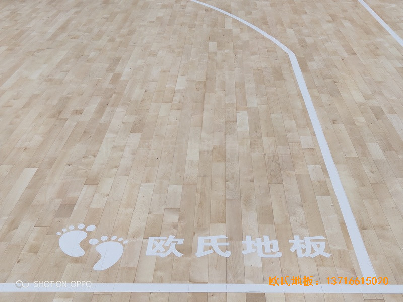 西寧世紀(jì)職業(yè)技術(shù)學(xué)?；@球館體育地板施工案例4