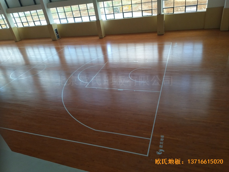 云南蒙自師范體育館體育地板鋪設案例4