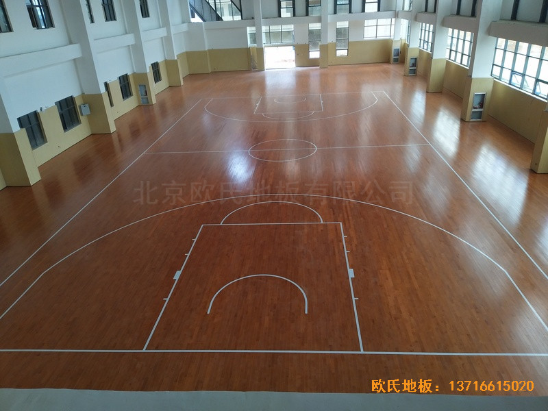 云南蒙自師范體育館體育地板鋪設案例5