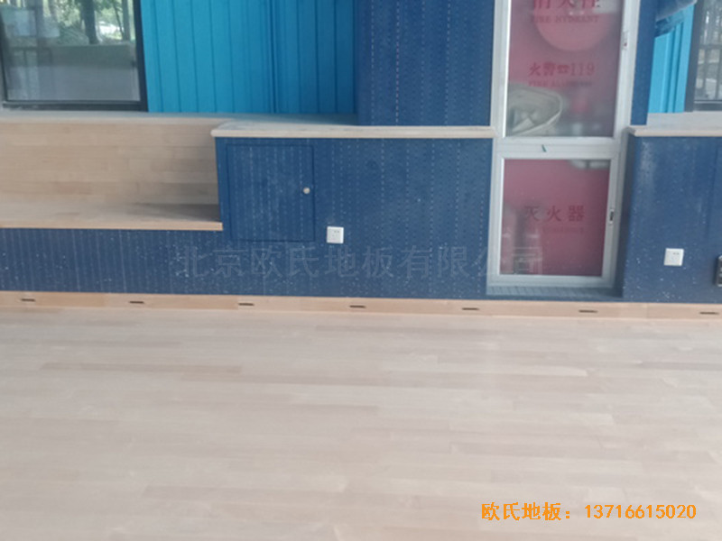 北京順義供電局籃球館體育地板施工案例4