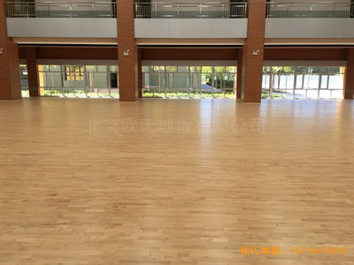 山西晉中榆次區(qū)寇村小學(xué)運(yùn)動館體育地板安裝案例