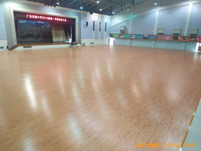 廣州廣東實驗中學(xué)體育館體育木地板施工案例