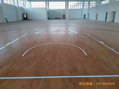 江蘇徐州悅城小學(xué)籃球館體育地板鋪設(shè)案例