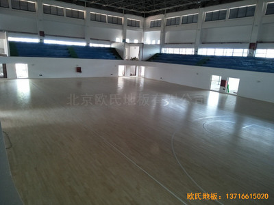 江西贛州天嬌中學運動館體育地板鋪裝案例