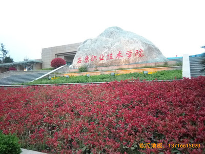 陜西安康職業(yè)技術(shù)學院籃球館運動木地板施工案例
