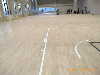 內(nèi)蒙古通遼富力城籃球館體育地板鋪裝案例