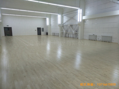 北京鐵路局供電段運(yùn)動(dòng)館運(yùn)動(dòng)木地板鋪裝案例