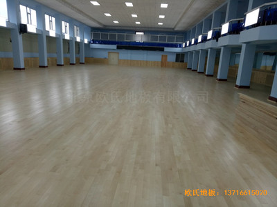 圖們鐵路運(yùn)動館運(yùn)動地板施工案例
