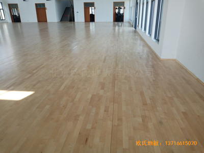 寧波至城學校籃球館運動地板安裝案例
