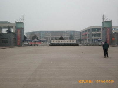 寶雞職業(yè)技術(shù)學(xué)院體育館體育木地板安裝案例